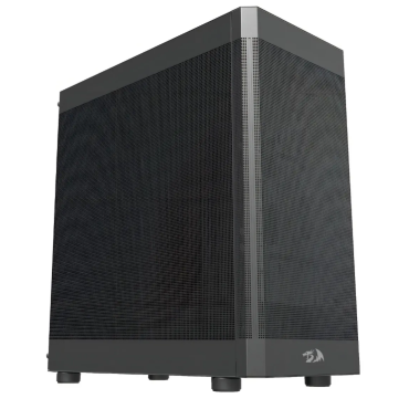 Gabinete Casco Gamer Redragon Aeroflow Preto Ca-603b Preto