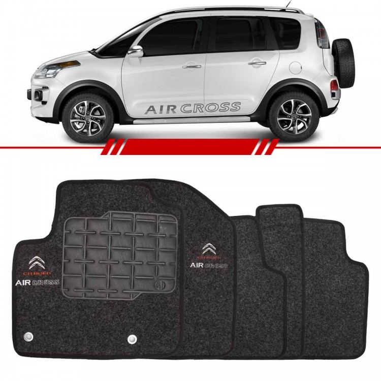 Jogo de Tapetes Air Cross Grafite