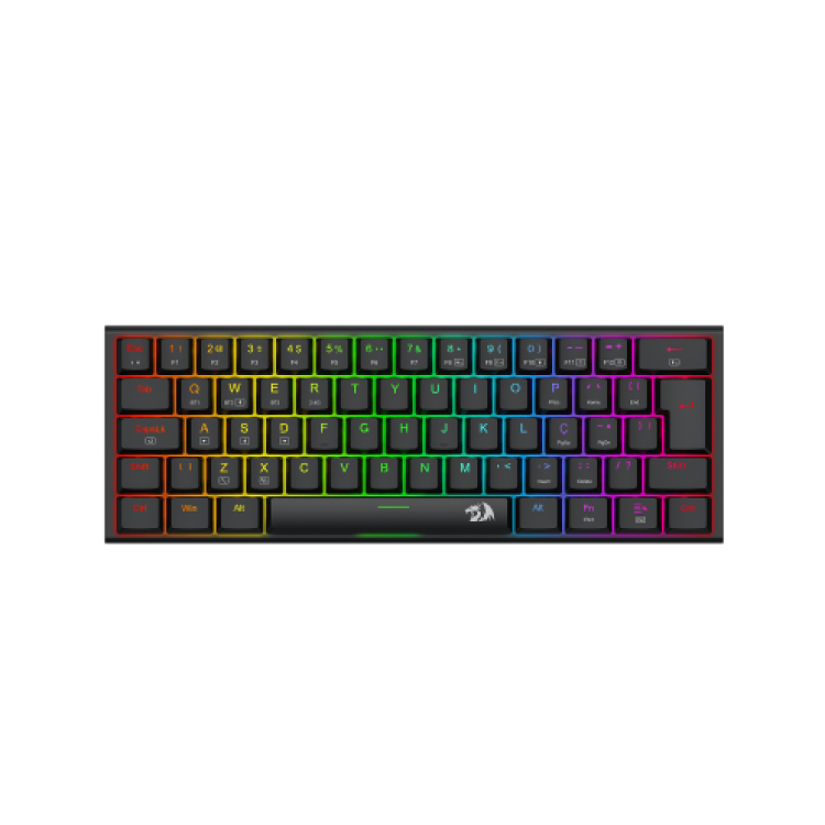 Teclado Mecanico Redragon Anivia Pro, RGB, ABNT2, Switch Marrom, Wireless, Preto, K614RGB-PRO-PT-BROWN Teclado Mecanico Redragon Anivia Pro, RGB, ABNT2, Switch Marrom, Wireless, Preto, K614RGB-PRO-PT-BROWN