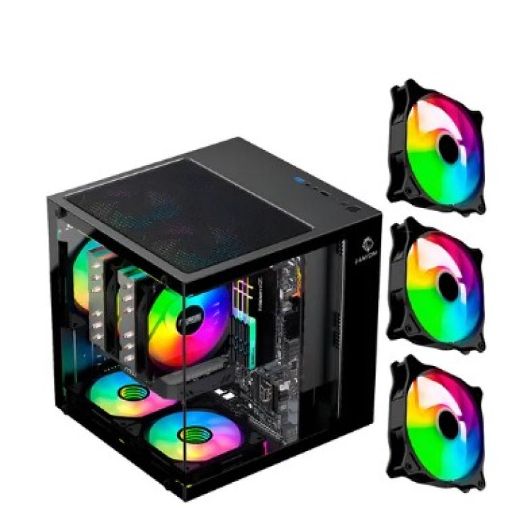 Gabinete Casco Gamer Mini Gb1787 Preto Com 3 Fans Rgb hayom Gabinete Casco Gamer Mini Gb1787 Preto Com 3 Fans Rgb hayom