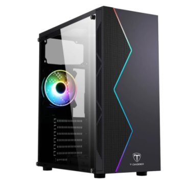 Gabinete Gamer T-dagger P03b Preto Black Mid Tower Tgc-p03b