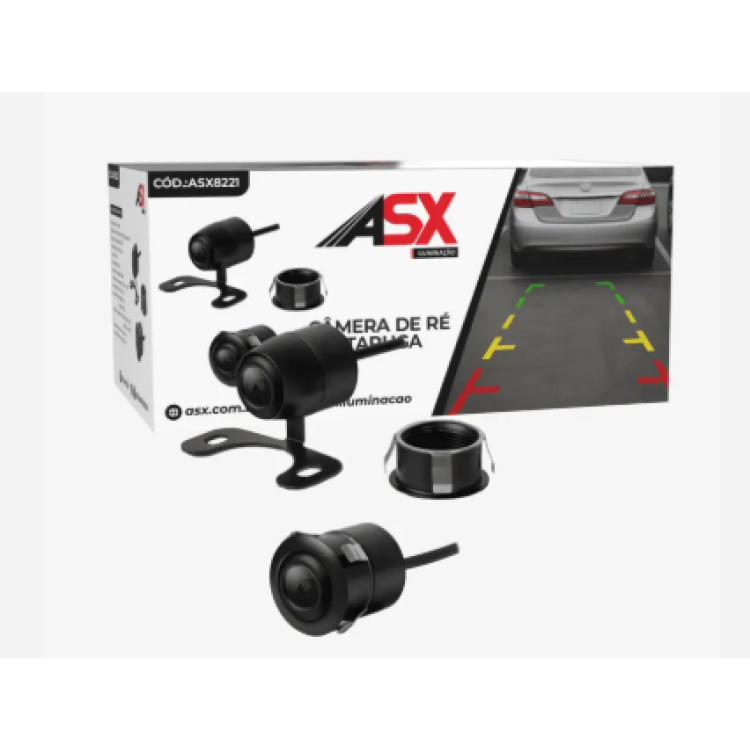 Câmera De Ré Borboleta/embutir Automotiva 2x1 Universal Asx Câmera De Ré Borboleta/embutir Automotiva 2x1 Universal Asx