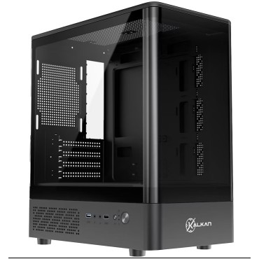 Gabinete Kalkan Avalon Curve Preto sem fan KLK076.