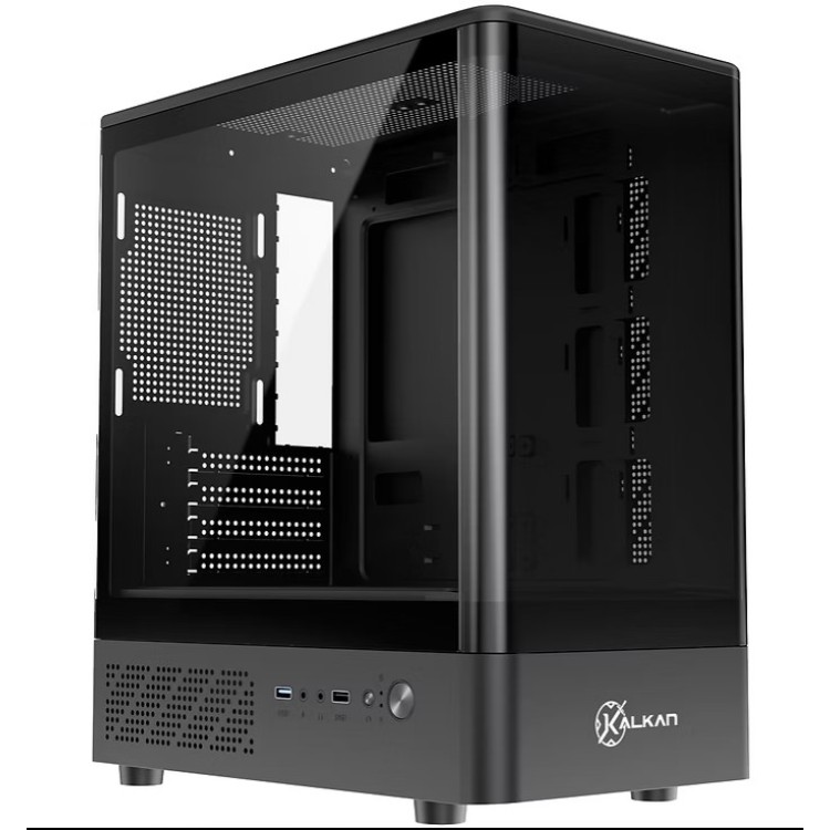 Gabinete Kalkan Avalon Curve Preto sem fan KLK076.