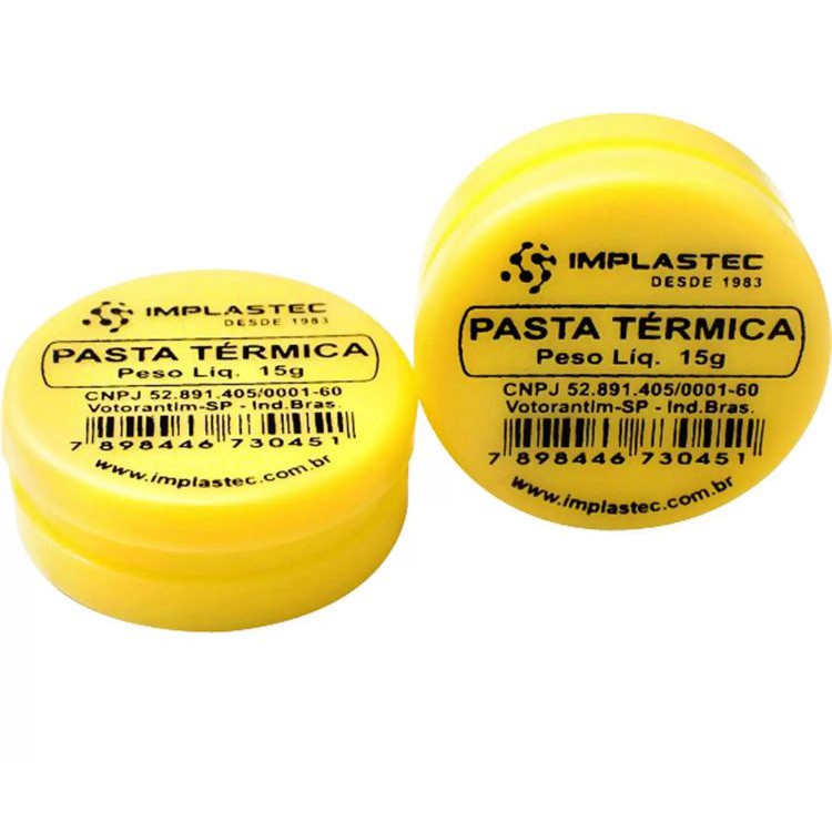 Pasta Térmica De Silicone Implastec 15G