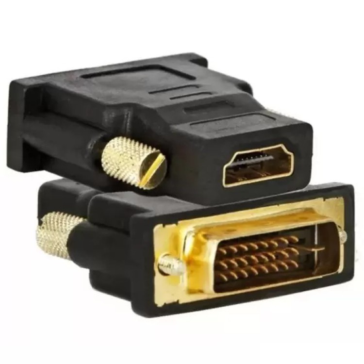Adaptador Conector Dvi Digital Macho 24+1 Para Hdmi Fêmea