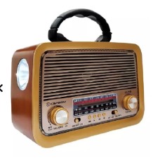 Rádio Portátil Retro Bluetooth 3W AM/FM Les-1776 Lelong