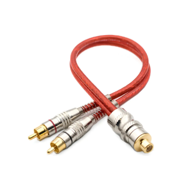 Cabo Rca Y 2 Macho + 1 Femea Blindado E-tech.