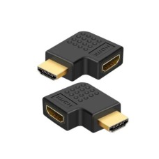 ADAPTADOR HDMI MACHO X HDMI FÊMEA 90 GRAUS "L" EXBOM 03124