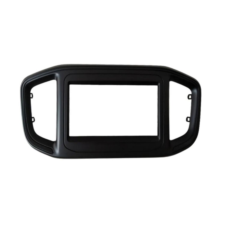 Moldura 2 DIN Fiat Strada 2021 Preta 4216