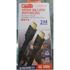 Cabo HDMI 2M One-X 4K 30Hz