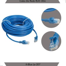 Cabo De Rede Internet Rj45 30m It-blue Le-307