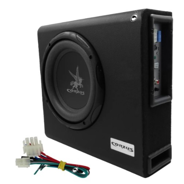Caixa Corzus Cxms 200 Amplificada Auto Mini Slim 8 Pol 200w