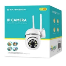 camera ip 2 antenas wifi led infra-visao noturna sensor mov. e microfone 1080p hd starmega st-115
