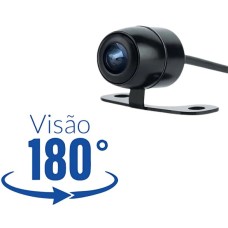 Câmera De Ré E-tech Estacionamento 2 Em 1 Universal 180 Graus