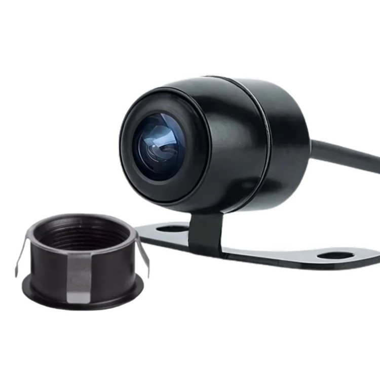 Câmera De Ré E-tech Estacionamento 2 Em 1 Universal 180 Graus