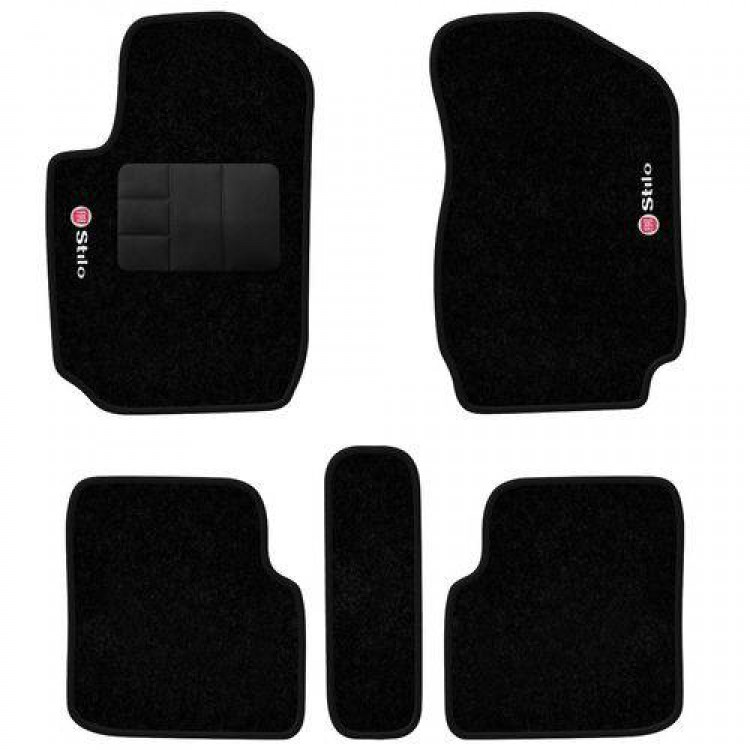 Jogo de Tapetes Carpete Fiat Stilo  03/07 PRETO