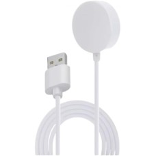 Carregador por Indução para Smartwatch Ultra, USB 5V, Cabo de 1m, Portátil, Branco
