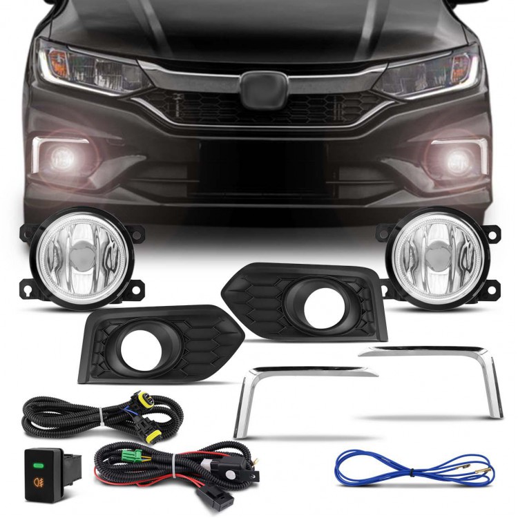 Kit Farol Milha Honda City 2018 2020