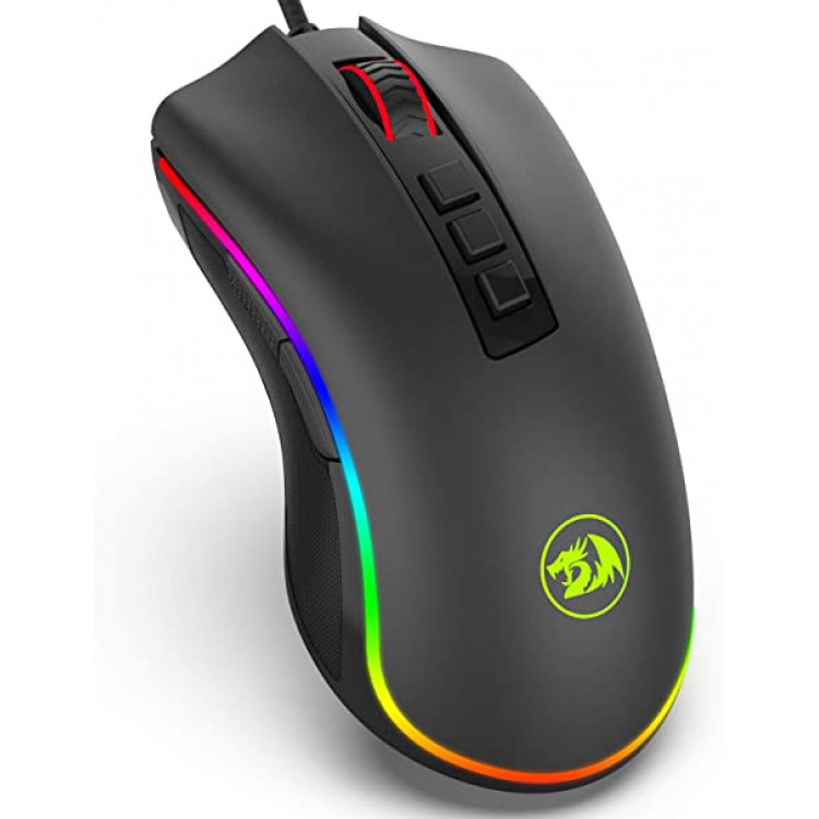 Mouse Gamer Cobra fps com LED RGB , Redragon