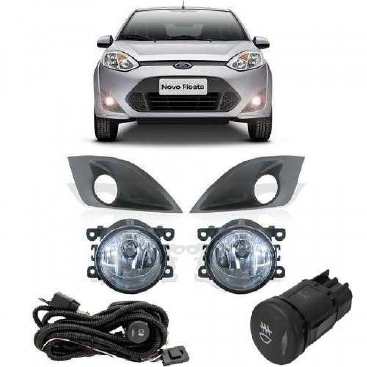 Kit Farol Milha Fiesta 2011 2012 2013 2014