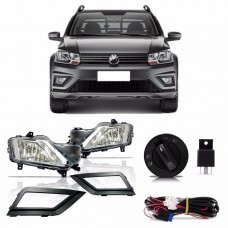 Kit Farol Milha Nova Saveiro G7 Gol G8