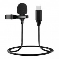 Microfone de Lapela LOTUS LT-MI002 com Entrada USB TIPO-C