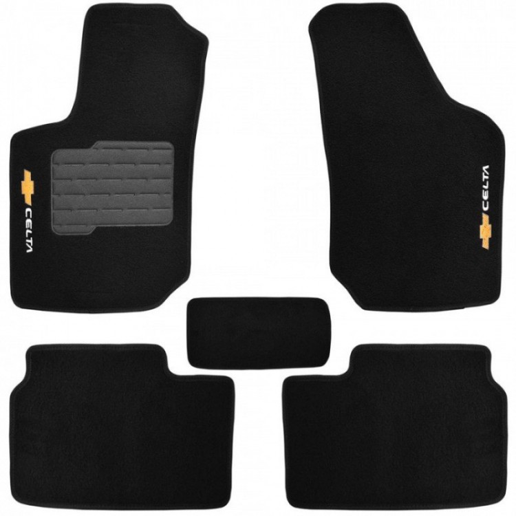 Jogo de Tapetes Celta Preto