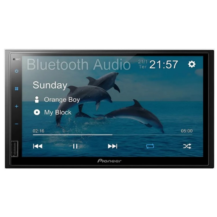 Central Multimidia Pioneer Dmh-145br 7' Pol Usb Espelhamento Android Cor Preto Central Multimidia Pioneer Dmh-145br 7' Pol Usb Espelhamento Android Cor Preto