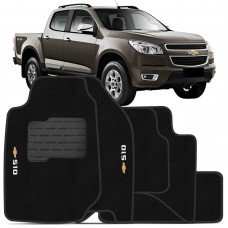 Jogo de Tapetes Chevrolet S10 2012 em diante Preto