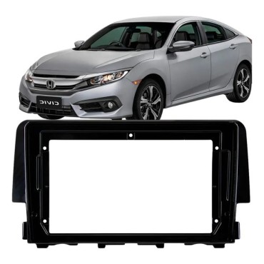 Moldura 2 din 9" honda civic 2017/18 blck piano - TK0058