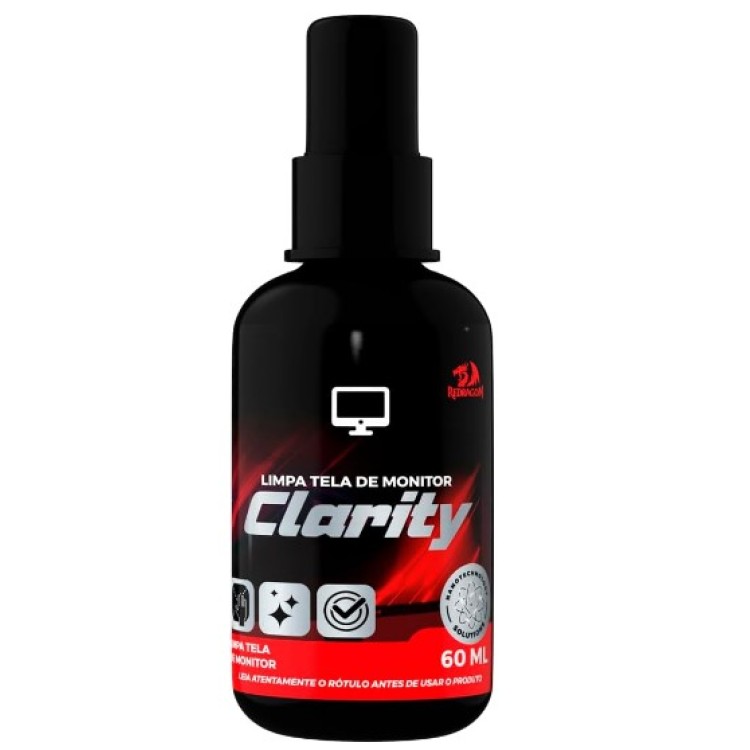 Redragon Clarity – Solução Nano para Limpeza de Telas e Monitores Redragon Clarity – Solução Nano para Limpeza de Telas e Monitores