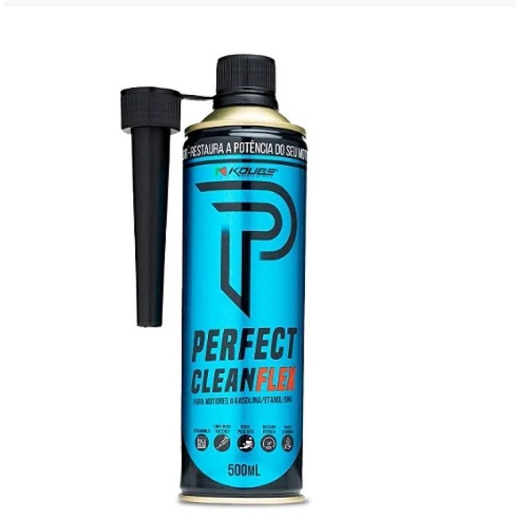KOUBE PERFECT CLEAN FLEX 500 ml - Limpa bicos injetores via tanque e restaura a potência do seu Motor KOUBE PERFECT CLEAN FLEX 500 ml - Limpa bicos injetores via tanque e restaura a potência do seu Motor