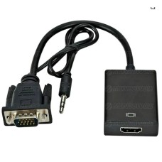 Cabo Conversor VGA para HDMI com Áudio e Vídeo 1080p Alimentação por USB Exbom CC-VHA30