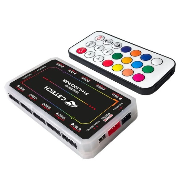 Controlador De Fan C3tech Gaming RGB - Fh-l100rgb