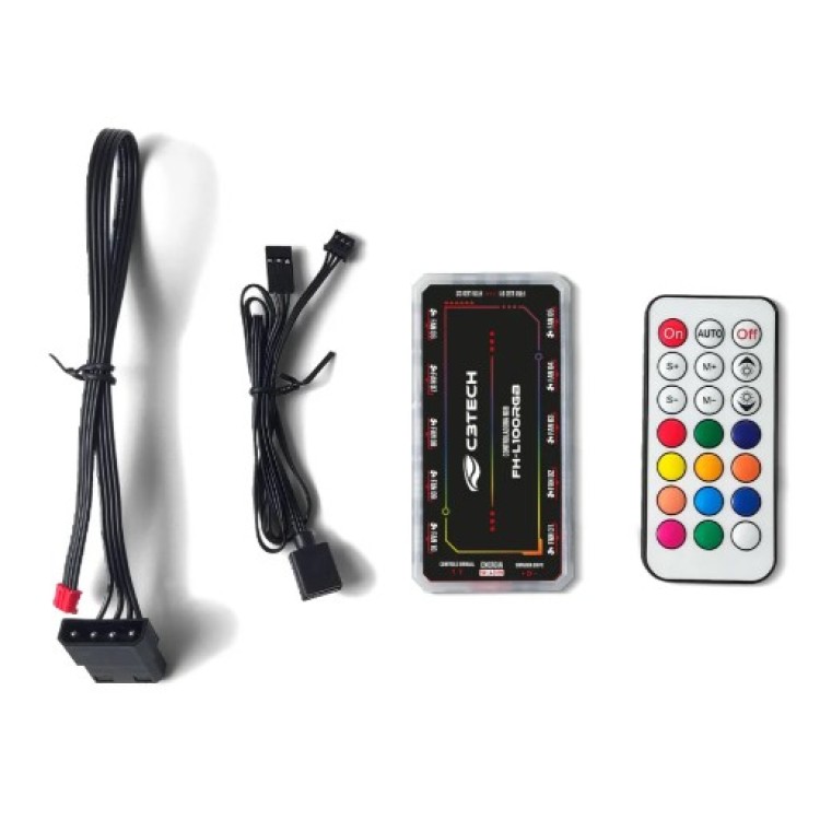 Controlador De Fan C3tech Gaming RGB - Fh-l100rgb