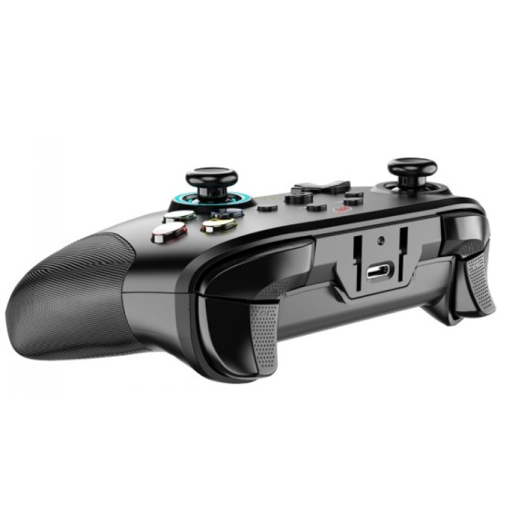 Controle Gamer Kalkan Tyr, RGB, Bluetooth, PC/Android/iOS, Preto, KLK00004