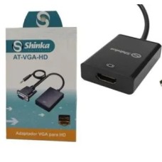 Conversor de VGA para HDMI com Áudio P2 USB AT-VGA-HD Shinka