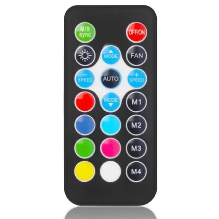 Kit Com 3 Fans One Power Radiant X3 Argb 120mm Preto LED RGB