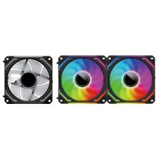 Kit com 3 Fans ARGB Redragon Infinity Mirror – GC-F012