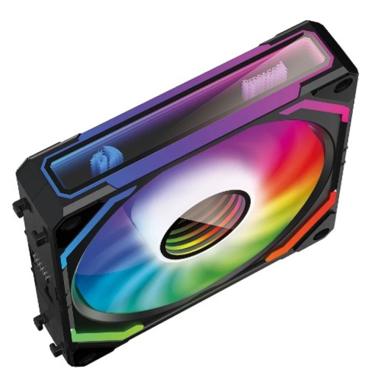 Kit com 3 Fans ARGB Redragon Infinity Mirror – GC-F012