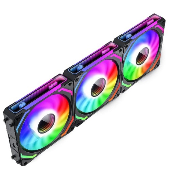 Kit com 3 Fans ARGB Redragon Infinity Mirror – GC-F012