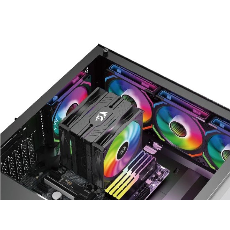 Kit com 3 Fans ARGB Redragon Infinity Mirror – GC-F012