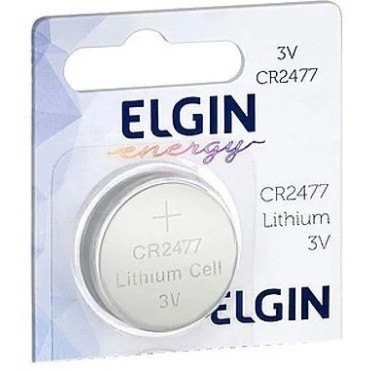 Pilha/Bateria 3v Cr2477 Elgin 1 unidade