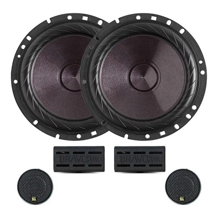 Kit 2 Vias Automotivo Bravox Cs60p 6 Pol. 120w Original