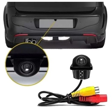 Câmera De Ré Automotiva Tartaruga 4k Ultra Hd Fp Import 180º.