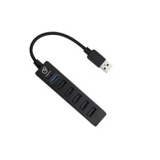 Hub Adaptador 7 em 1 Keytime DataPort, USB para USB 3.0+USB 2.0, KYT00036