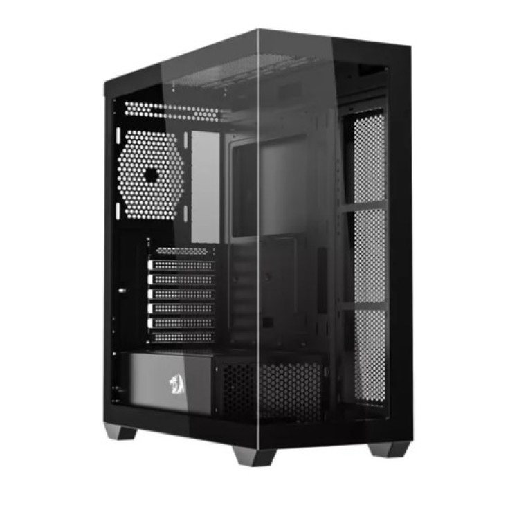 Gabinete Casco Gamer Redragon Deflect, Mid tower, Lateral de Vidro, Preto, CA-609B