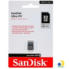 Pen Drive 32gb Sandisk Ultra Fit Usb 3.1