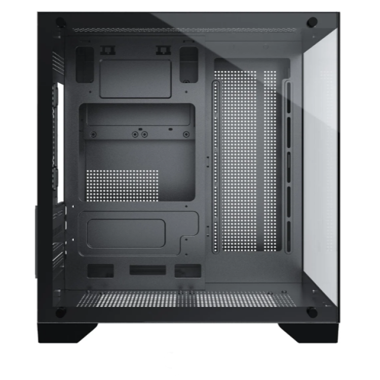 Gabinete Gamer Fortrek Clarity Preto – Design Aquário Com Lateral De Vidro Temperado.